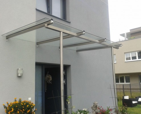 Moderne Glasüberdachung aus dem Hause Hillerzeder